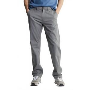 NEW JACHS NEW YORK bowie stretch sateen chino pants in grey